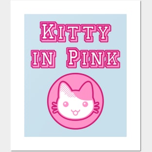 Kitty in Pink Posters and Art